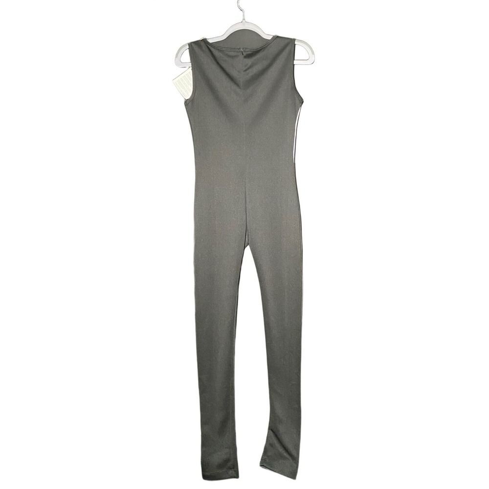KAIN Womens Jumpsuit S NWT Black Sleeveless Full Length Zip Back